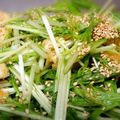 豆と麦's cooksnap of when they made ☆さっぱり!水菜と油揚げのサラダ☆.