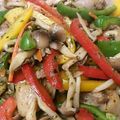 kimimaruo's cooksnap of when they made 鶏肉のバジル炒め.