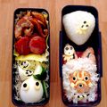 kyoraitai's cooksnap of when they made ジブリ❈キャラ弁　もののけ姫　サン.