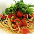 ツンデレ子's cooksnap of when they made 大葉ツナトマトの冷製パスタ。柚子胡椒風味.
