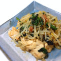 wave0073's cooksnap of when they made ✿ささみ・もやしの梅しそ炒め✿.