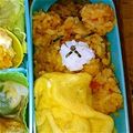 nekowahaha's cooksnap of when they made リラックマ おひるね キャラ弁☆.