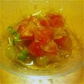 えかりんこ's cooksnap of when they made さっぱり♪刺身こんにゃくとトマトの和え物.