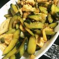 mame_chi's cooksnap of when they made 鶏胸肉ときゅうりの甘味噌酢炒め.
