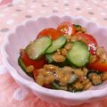赤い電話's cooksnap of when they made 納豆サラダ.