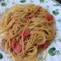 にむばすしゅたーぜん's cooksnap of when they made 超簡単！トマトとツナのパスタ.