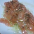 くるるん♡'s cooksnap of when they made お刺身用のサーモンで☆カルパッチョ.