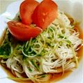 crystaI's cooksnap of when they made 簡単栄養アップ！豆苗そうめん.