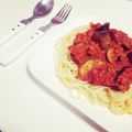 し！お！り！'s cooksnap of when they made ナスとフレッシュトマトのフルーティパスタ.