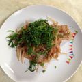 じょりん's cooksnap of when they made ☆1人分豚ロースの梅肉和え★.