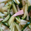 ビーグルのソラ's cooksnap of when they made ＊大根と胡瓜とハムのサラダ＊.