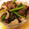 コタ123's cooksnap of when they made 牛肉とにんにくの芽のオイスターソース炒め.