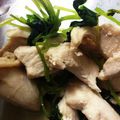 夢は大きく's cooksnap of when they made レンジで簡単！鶏胸肉の酒蒸し三つ葉和え.