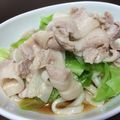 *piyo*'s cooksnap of when they made 冷やしうどんの豚肉とサラダ！.