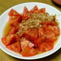 あ～ちゃんさ～ちゃん's cooksnap of when they made 暑い日に！トマトの冷たい和え物.