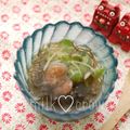 milk＊crown's cooksnap of when they made 豆苗のもずく酢　梅ワサビ風味.