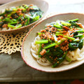 Mimosa♡'s cooksnap of when they made 簡単☆小松菜と挽き肉のぶっかけ丼.