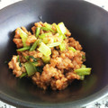 ozaking！'s cooksnap of when they made 簡単節約★カブの葉と挽肉の味噌炒め.