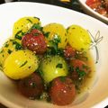ちびはち公's cooksnap of when they made ミニトマトのバジルマリネ.