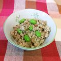 龍青空ママ's cooksnap of when they made お弁当に☆がんもと鶏挽肉のそぼろ.