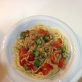まほママさん's cooksnap of when they made ツナとオクラの和風冷製パスタ.