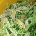 す1222's cooksnap of when they made ごぼうと水菜のシャキシャキサラダ.