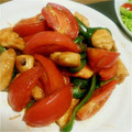 minnielove's cooksnap of when they made ささ身とトマトのオイスター炒め.