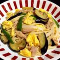 さやねぇ☆'s cooksnap of when they made 麺つゆで‥ 茄子と卵の和風スパゲッティ.