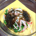 anemonenan's cooksnap of when they made オクラともずく酢の和え物.