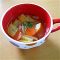ともちゃん（＾０＾）'s cooksnap of when they made 簡単！ズッキーニとハムのスープ.