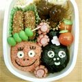 ﾄﾐﾄﾐ♪'s cooksnap of when they made キャラ弁　バーバパパ.