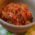 ++よつば++'s cooksnap of when they made 鶏ひき肉と切り干し大根の煮物.