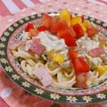 赤い電話's cooksnap of when they made とろける！アボガドクリームの冷製パスタ.