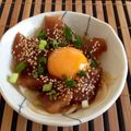 MikuMamaHY's cooksnap of when they made おうちで居酒屋メニュー★まぐろのユッケ.