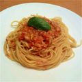 ponta☆s's cooksnap of when they made 簡単＊フレッシュトマトとツナのパスタ.