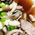 むーにんママ's cooksnap of when they made 簡単！冷凍うどんで牛ときのこの汁つけ麺.