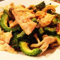 ゆーしんわらく's cooksnap of when they made ゴーヤと豚バラのピリ辛味噌マヨ炒め。.