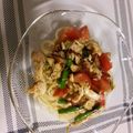 kojikachan's cooksnap of when they made バルサミコと鶏のささみの冷製パスタ.