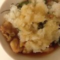 サラミ's cooksnap of when they made ☆ムネ肉と揚げナスのポン酢がけ☆.