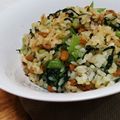 hs☆'s cooksnap of when they made 小松菜と納豆のお手軽炒飯.