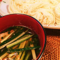 キ・リ・ン's cooksnap of when they made 茄子といんげんの鴨南蛮.