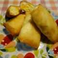 みんとこ's cooksnap of when they made はんぺんと茹で卵のふわふわ春巻き.