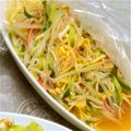 まめぐろりあ's cooksnap of when they made きゅうりともやしとかにかまのサラダ.