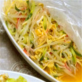 まめぐろりあ's cooksnap of when they made きゅうりともやしとかにかまのサラダ.