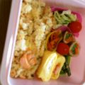 どれみ０８'s cooksnap of when they made 鮭ときのこのチーズ入り味噌炊き込みご飯.