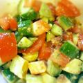 sara99's cooksnap of when they made アボカド☆胡瓜☆トマトのオリーブ風味.