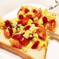 なつき☆ミ's cooksnap of when they made ☆トマトとバジルのスクランブルエッグ☆.