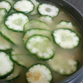 めかにか's cooksnap of when they made きゅうりと梅の冷たいみそ汁.