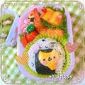 ❤Yukitty❤'s cooksnap of when they made キャラ弁＊丸い型抜きで簡単♬ネコちゃん.
