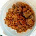 カナキリ's cooksnap of when they made （保存食）万能★豚挽肉炒め.
